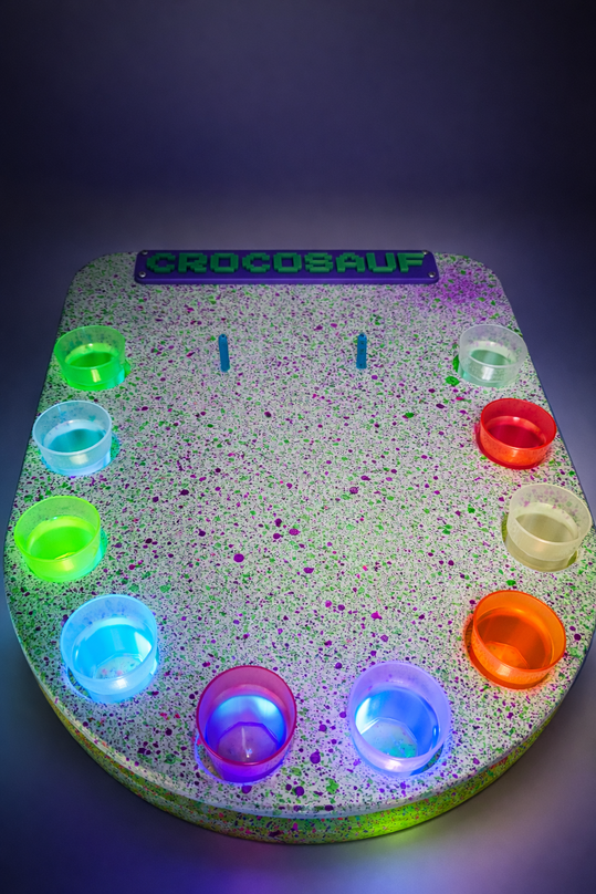 Prototyp einer animatronischen Tür in der Werkstatt