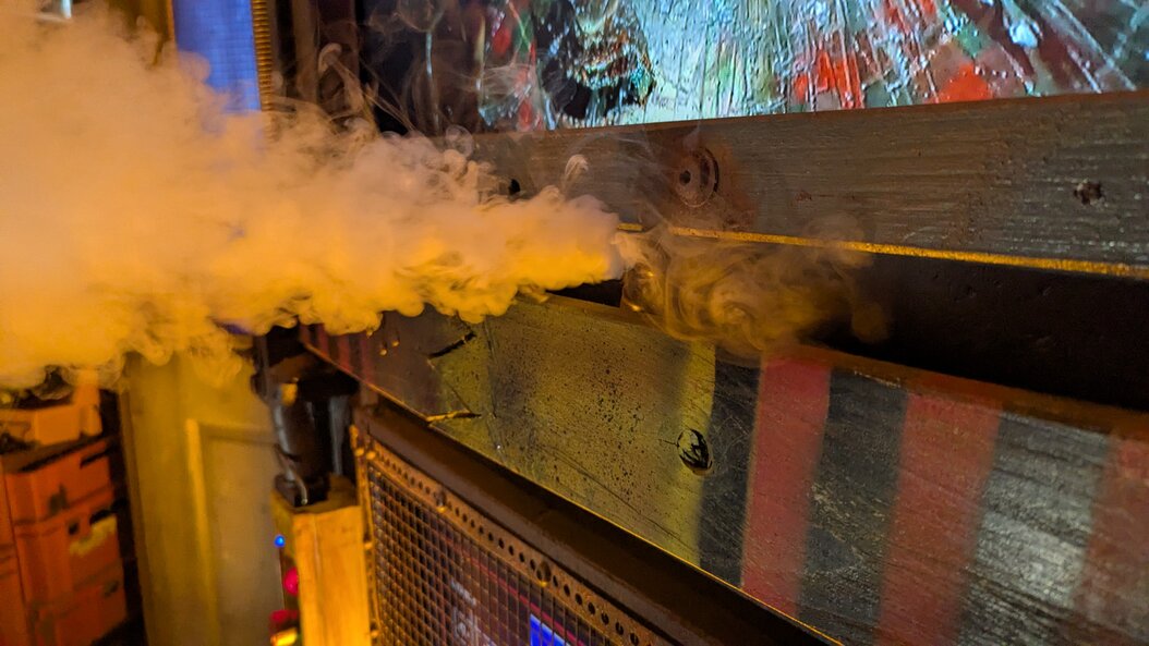 Nebel- und Lichteffekte auf Bühne