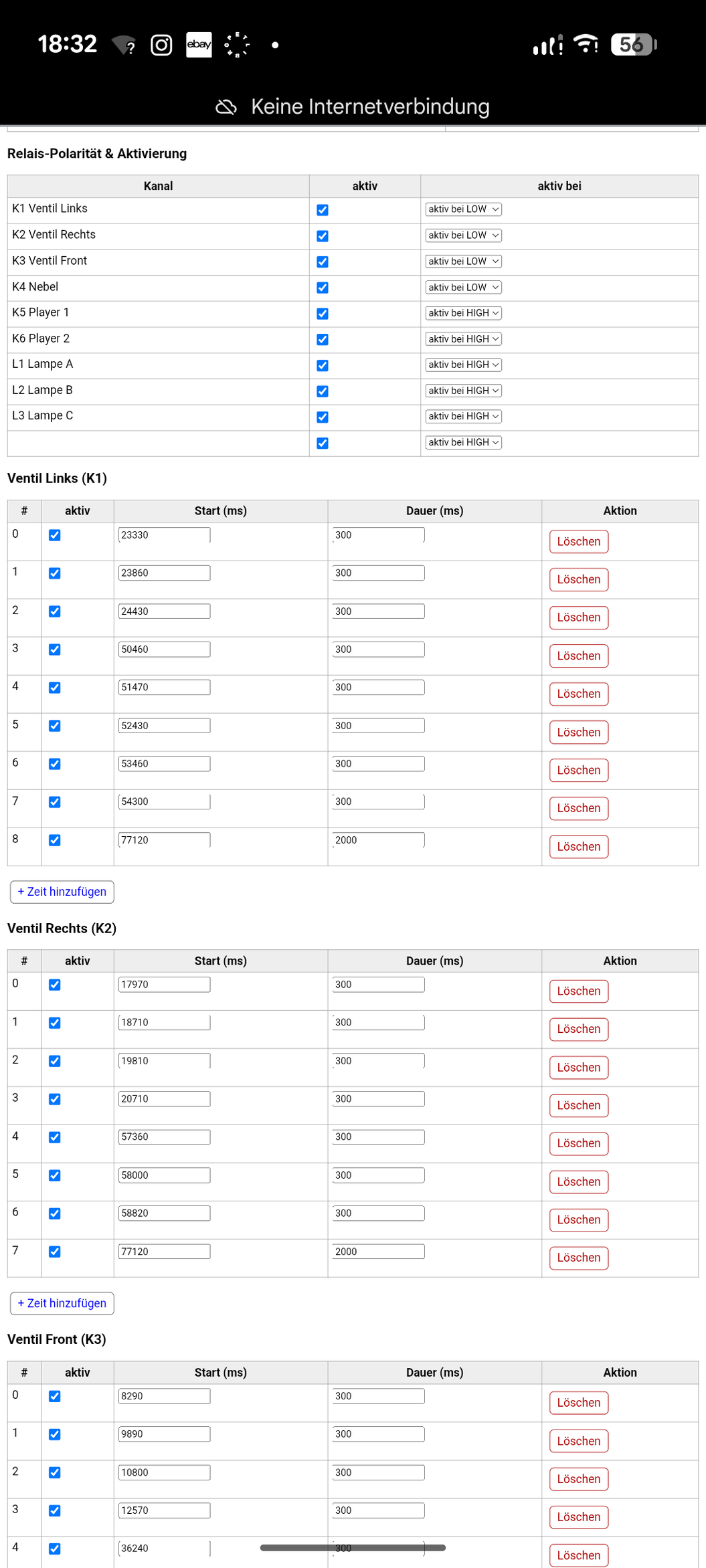 Smartphone mit Steuerungs-App