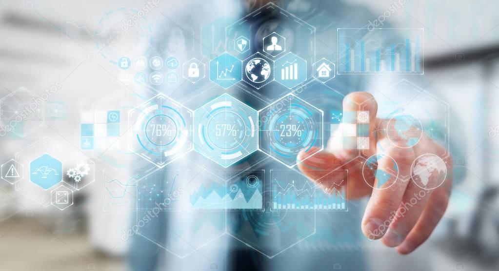 App-Oberfläche zur Steuerung von Effekten